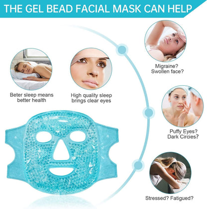 THE CLOTHING DOOR Hydrogel Face Mask, 34ml, Overnight Sheet Mask - Cold Face Mask for Women - close-up detail (15)