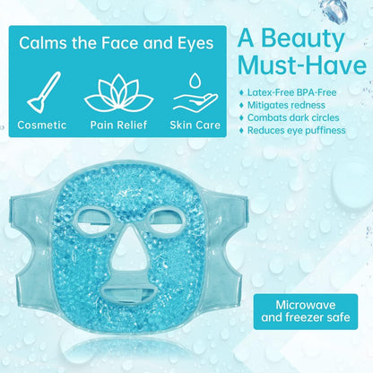 THE CLOTHING DOOR Hydrogel Face Mask, 34ml, Overnight Sheet Mask - Cold Face Mask for Women - in use (16)