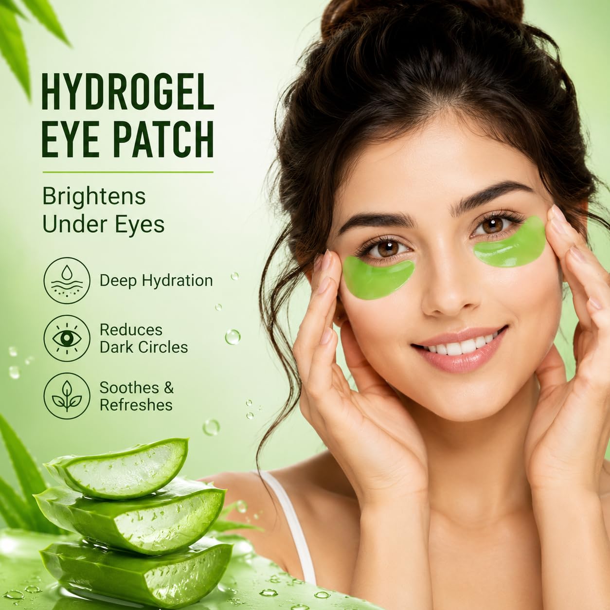 THE CLOTHING DOOR Hydrogel Face Mask, 34ml, Overnight Sheet Mask - Cold Face Mask for Women - label detail (30)