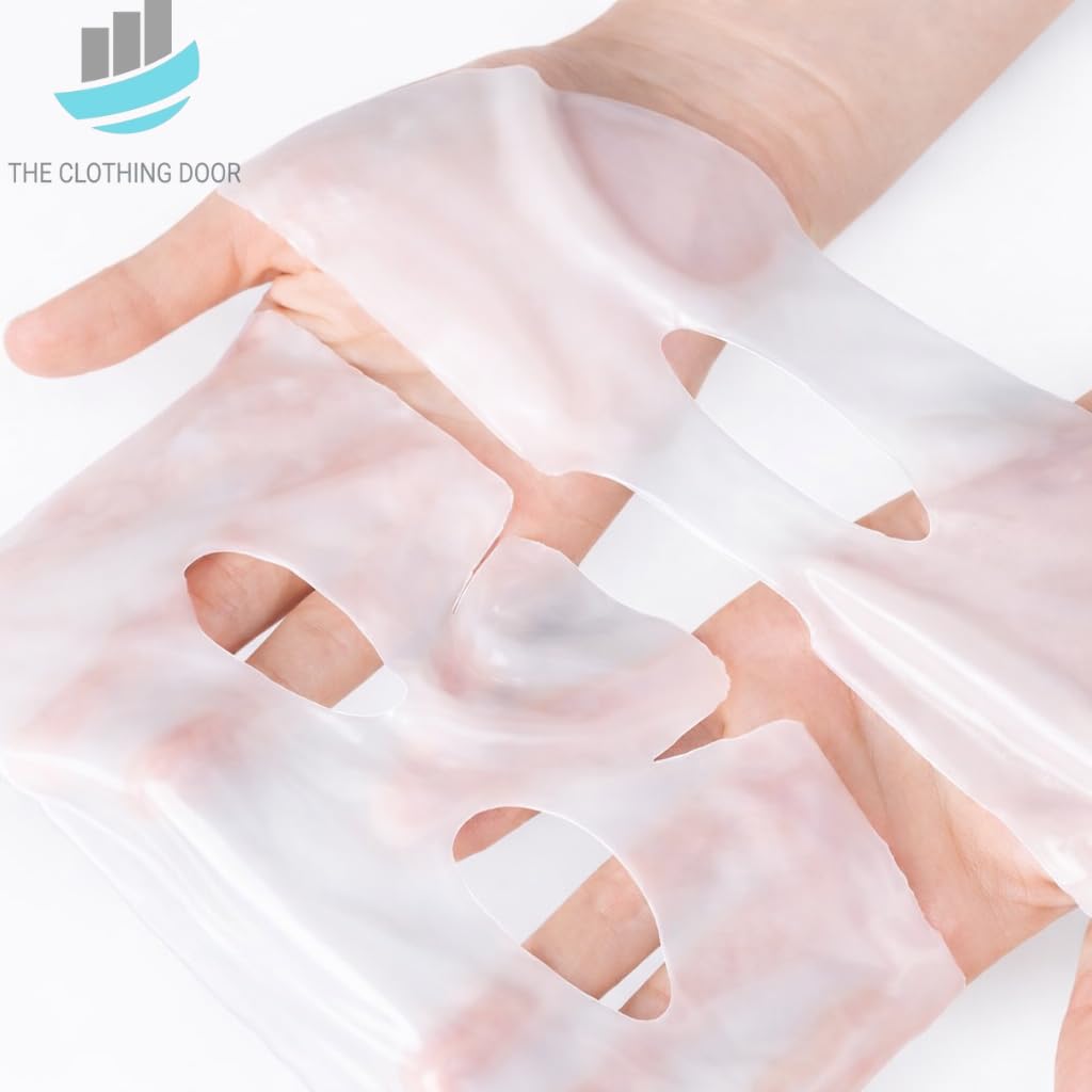 THE CLOTHING DOOR Hydrogel Face Mask, 34ml, Overnight Sheet Mask - Cold Face Mask for Women - label detail