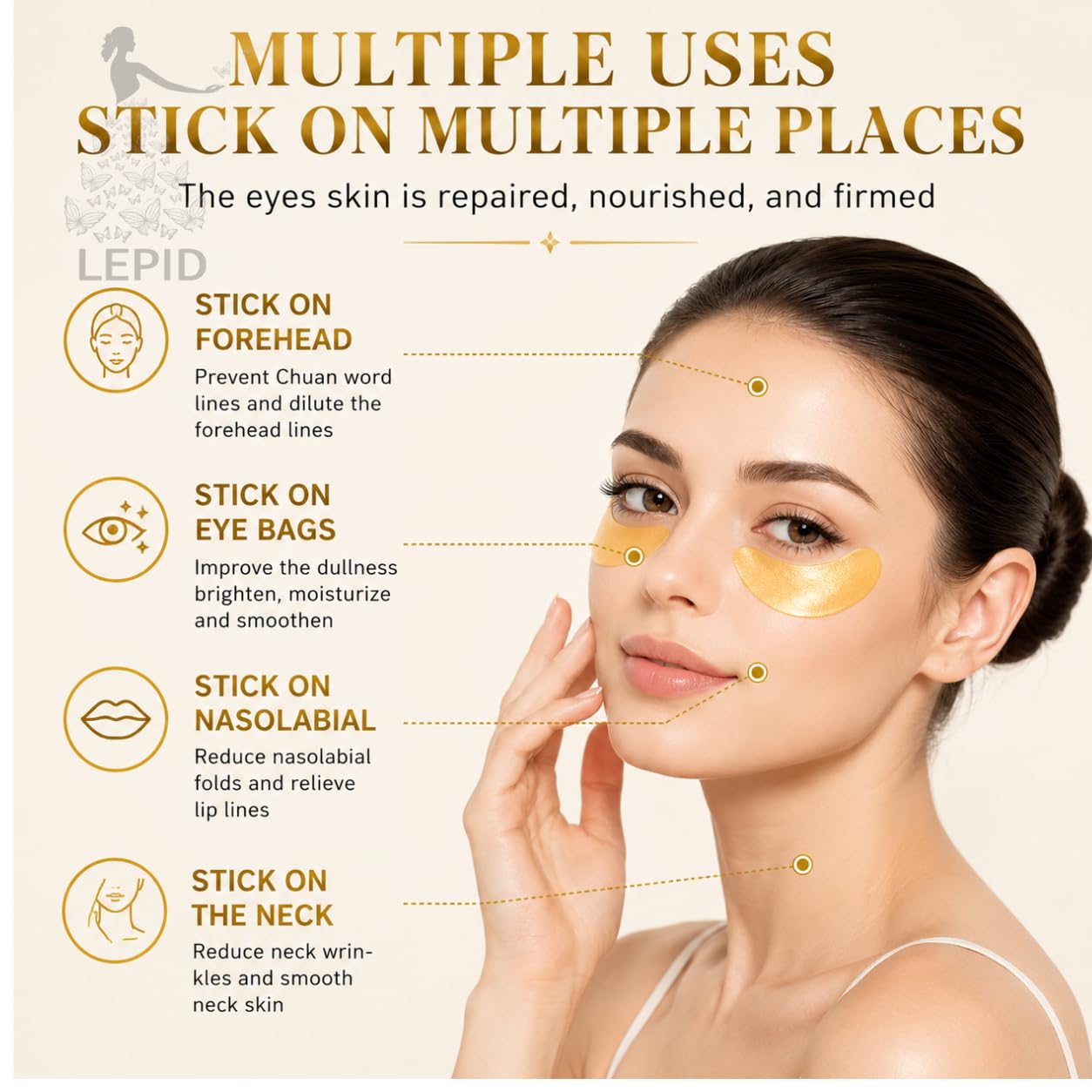THE CLOTHING DOOR Hydrogel Face Mask, 34ml, Overnight Sheet Mask - Cold Face Mask for Women - close-up detail (41)