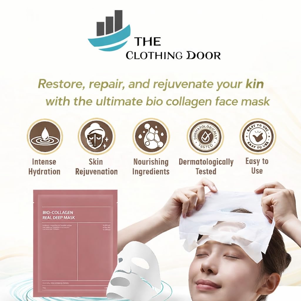 THE CLOTHING DOOR Hydrogel Face Mask, 34ml, Overnight Sheet Mask - Cold Face Mask for Women - size and scale