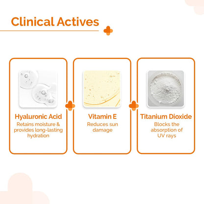 The Derma Co 1% Hyaluronic Sunscreen Aqua Gel SPF 50 PA++++, Broad Spectrum Sunscreen, Hydrating, Fragrance-Free - in use