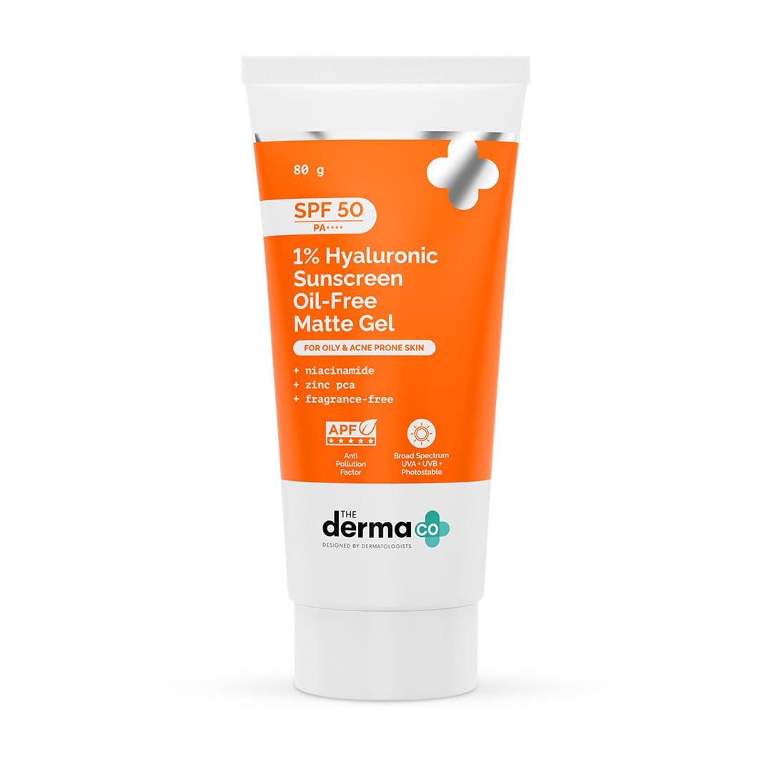 The Derma Co 1% Hyaluronic Sunscreen Oil-Free Matte Gel SPF 50 PA++++ for Oily Acne-Prone Skin (18)