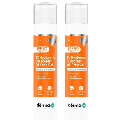 The Derma Co 1% Hyaluronic Sunscreen Oil-Free Matte Gel SPF 50 PA++++ for Oily Acne-Prone Skin (9)