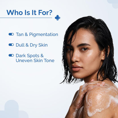 The Derma Co 1% Kojic Acid Body Wash with Alpha Arbutin, 250ml, Fragrance-Free Body Wash Gel for All Skin Types - back view