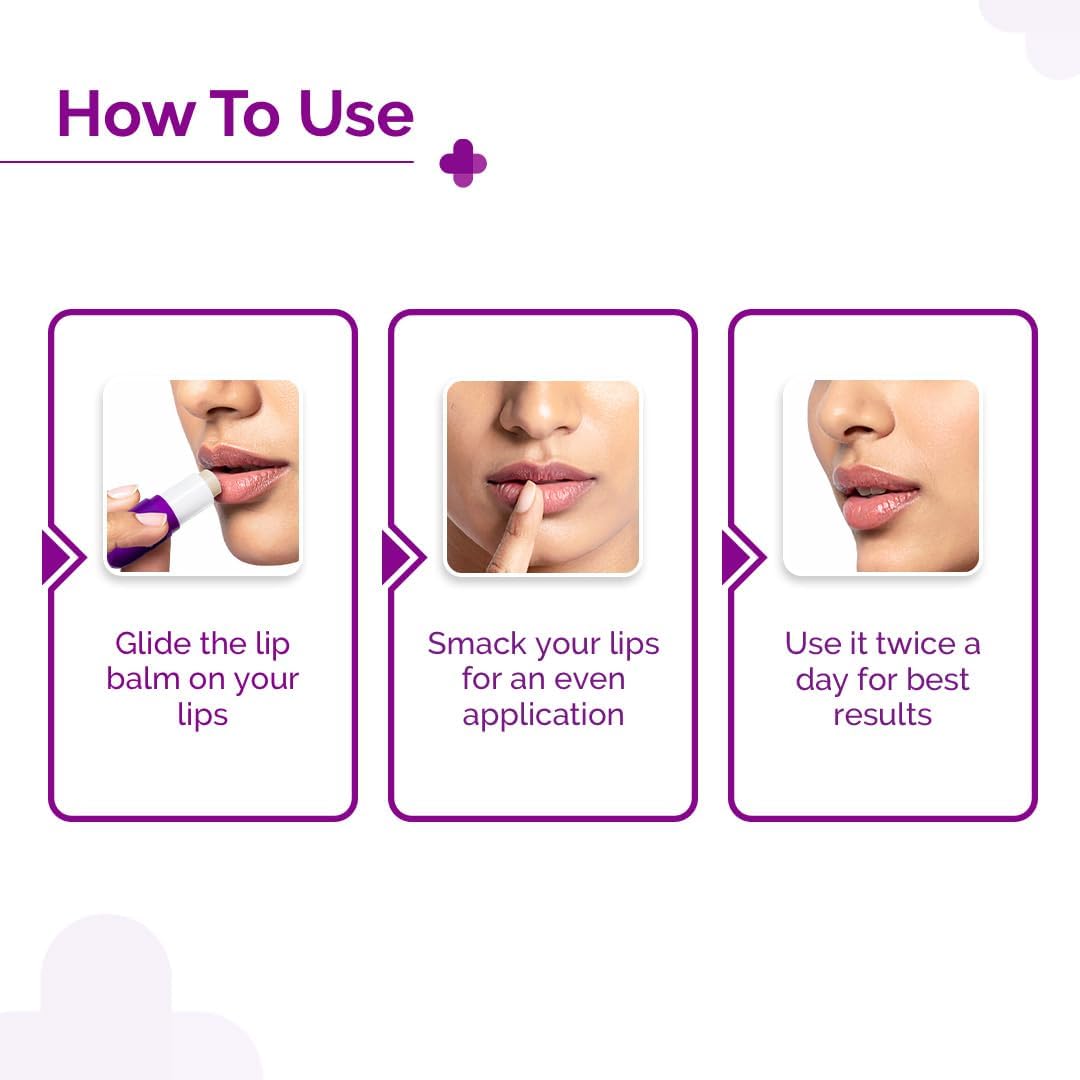 The Derma Co 1% Kojic Acid Lip Balm with SPF 50 PA+++, Arbutin and Peptide Complex, 4.5g - in use