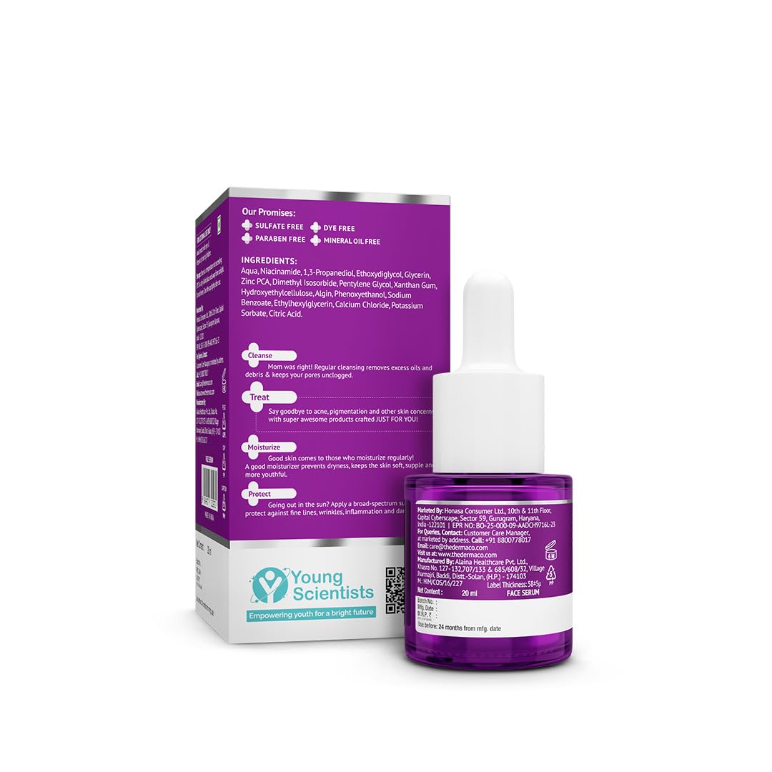 The Derma Co 10% Niacinamide Serum with 2% Zinc, Facial Serum, Multiple Sizes - size and scale (17)