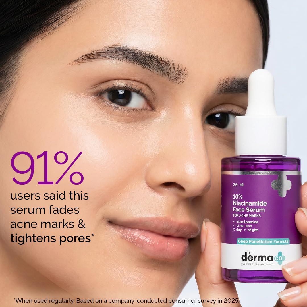The Derma Co 10% Niacinamide Serum with 2% Zinc, Facial Serum, Multiple Sizes - front view (19)
