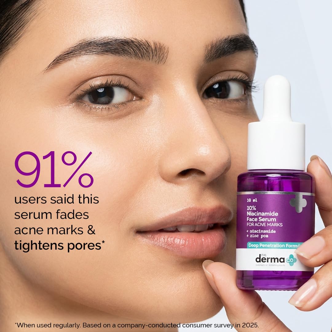 The Derma Co 10% Niacinamide Serum with 2% Zinc, Facial Serum, Multiple Sizes - front view