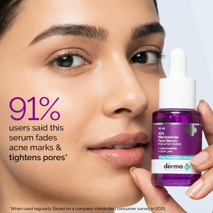 The Derma Co 10% Niacinamide Serum with 2% Zinc, Facial Serum, Multiple Sizes - front view