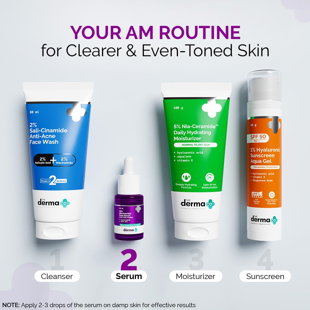 The Derma Co 10% Niacinamide Serum with 2% Zinc, Facial Serum, Multiple Sizes - close-up detail