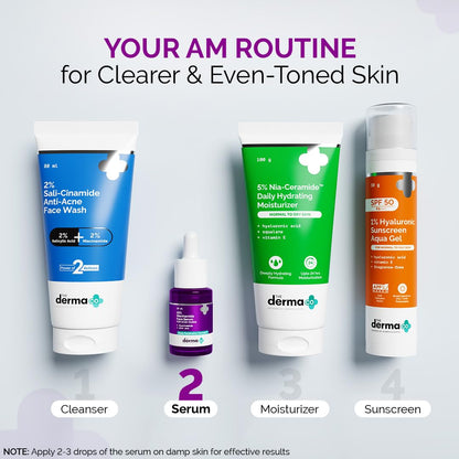 The Derma Co 10% Niacinamide Serum with 2% Zinc, Facial Serum, Multiple Sizes - close-up detail