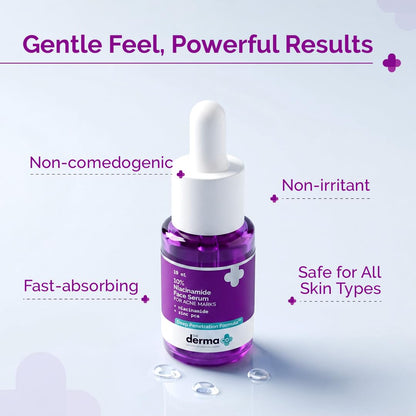 The Derma Co 10% Niacinamide Serum with 2% Zinc, Facial Serum, Multiple Sizes - in use
