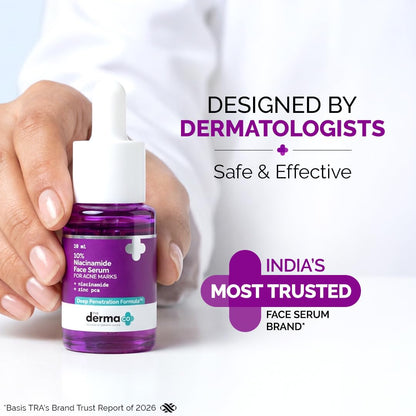 The Derma Co 10% Niacinamide Serum with 2% Zinc, Facial Serum, Multiple Sizes - size and scale