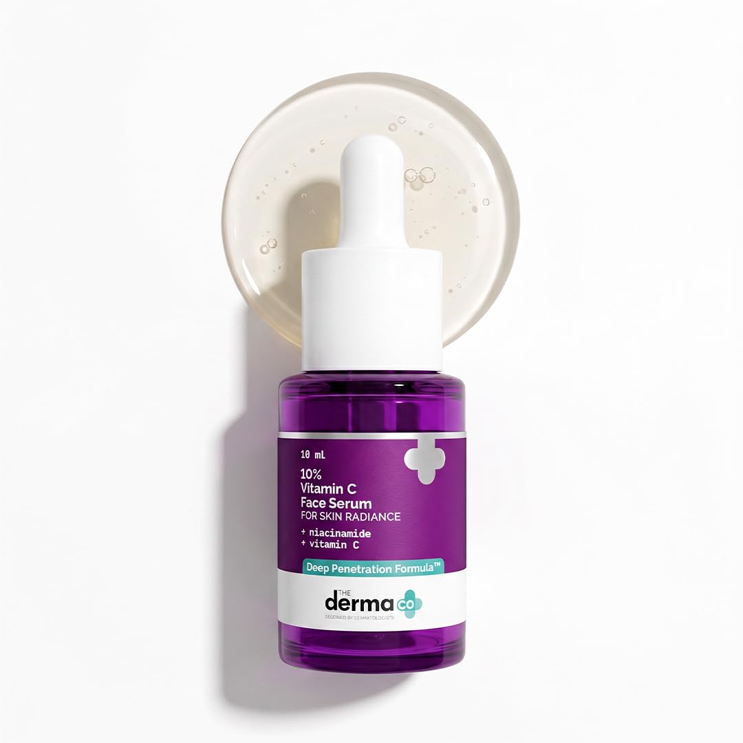 The Derma Co 10% Vitamin C Face Serum with 5% Niacinamide and Hyaluronic Acid - front view
