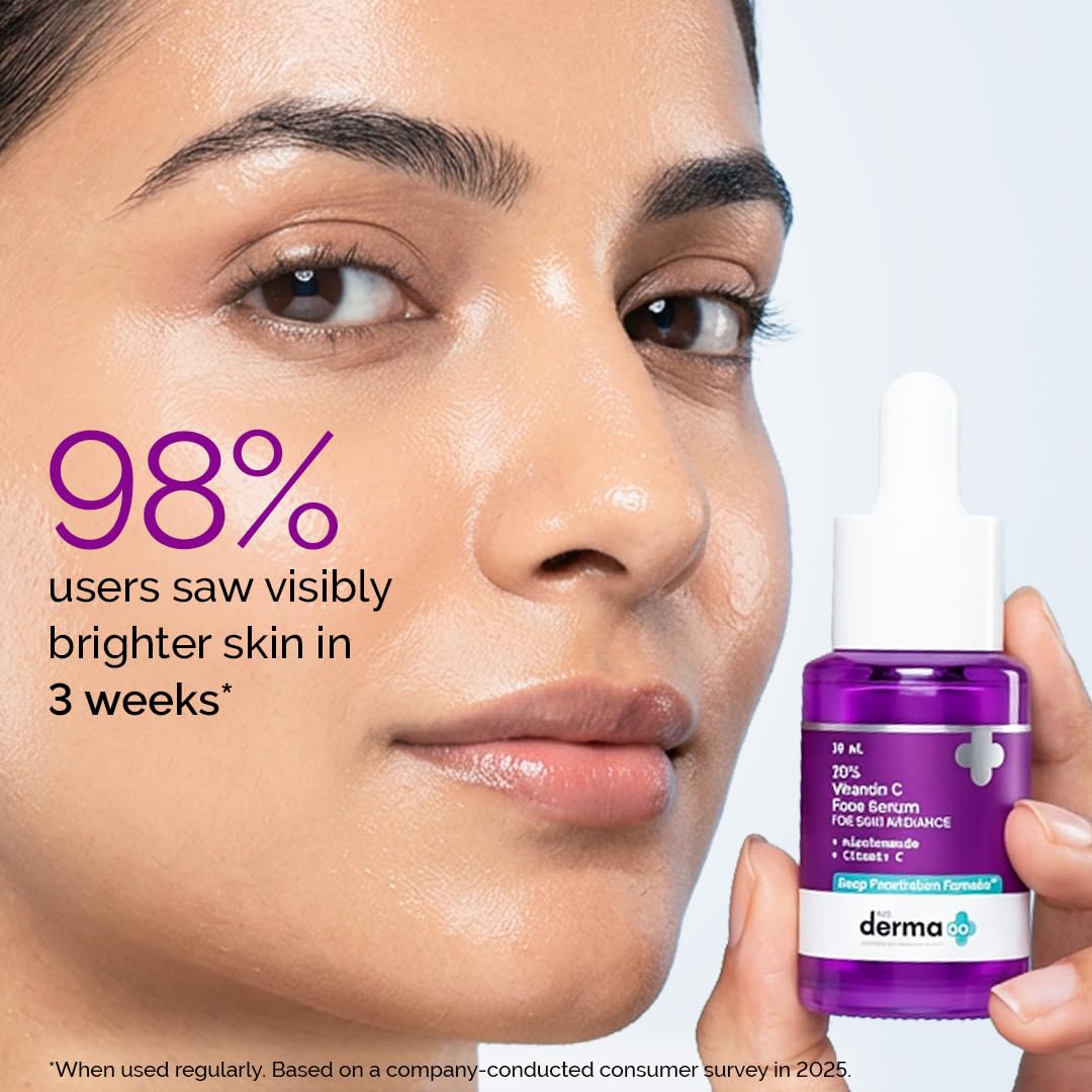 The Derma Co 10% Vitamin C Face Serum with 5% Niacinamide and Hyaluronic Acid - back view