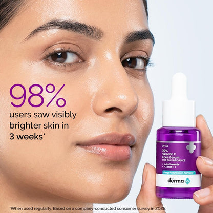 The Derma Co 10% Vitamin C Face Serum with 5% Niacinamide and Hyaluronic Acid - back view