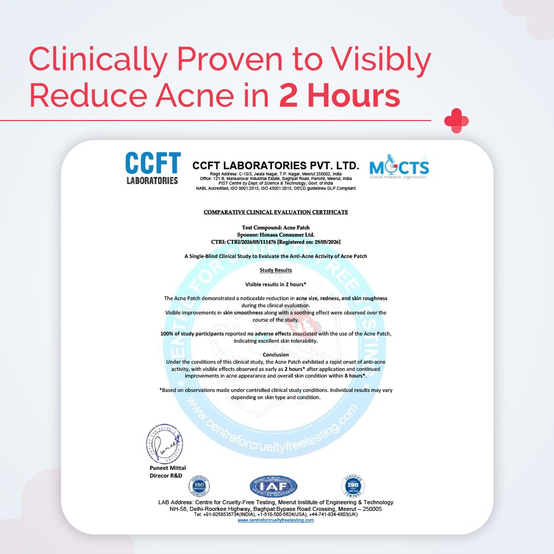 The Derma Co 2% Sali-Cinamide Hydrocolloid Acne Patches, 36 Count, 3 Sizes, Salicylic Acid and Niacinamide Pimple Patches - i