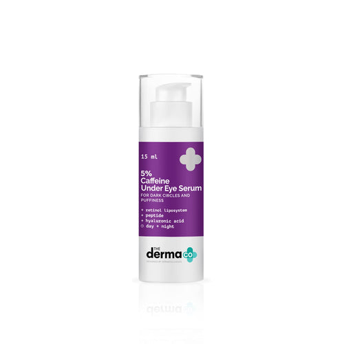 The Derma Co 5% Caffeine Under Eye Serum with Retinol & Peptide, 15ml Face Serum