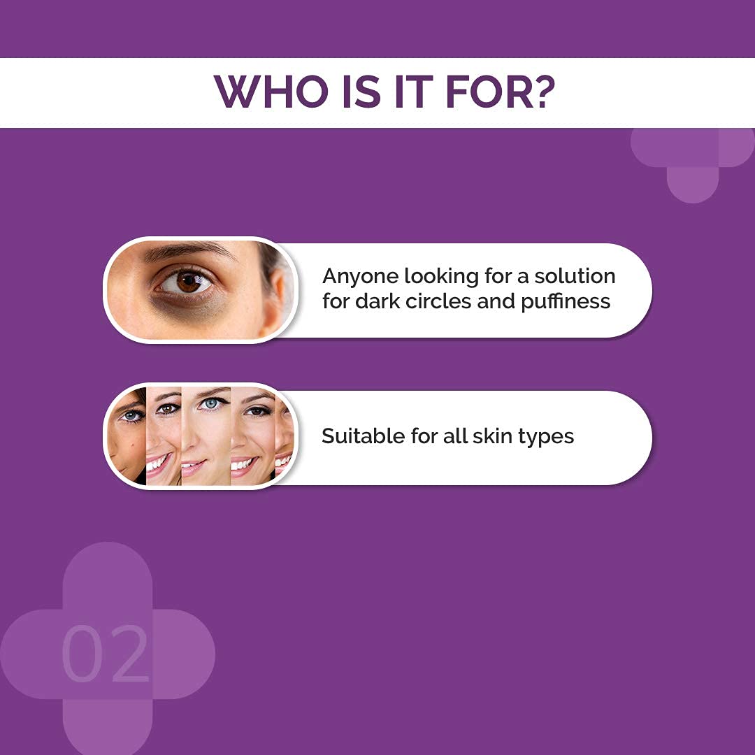 The Derma Co 5% Caffeine Under Eye Serum with Retinol & Peptide, 15ml Face Serum - ingredients panel