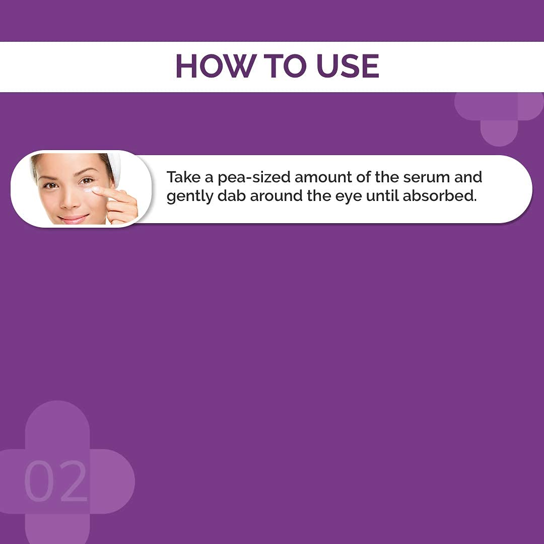 The Derma Co 5% Caffeine Under Eye Serum with Retinol & Peptide, 15ml Face Serum - close-up detail