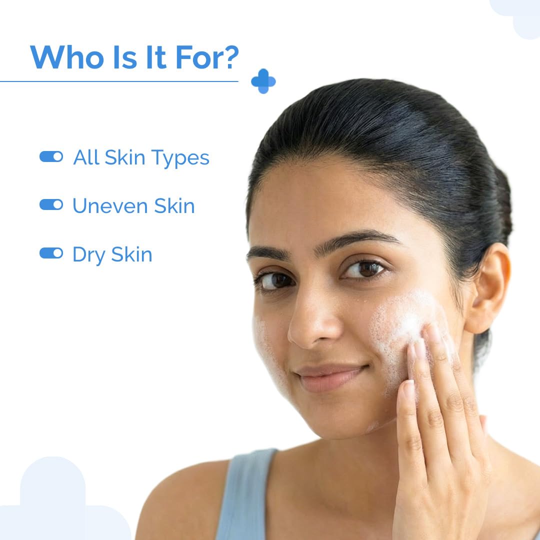 The Derma Co Pore Minimizing Clay Daily Face Wash with 1% Niacinamide and 2% PHA, 100 ml - back view