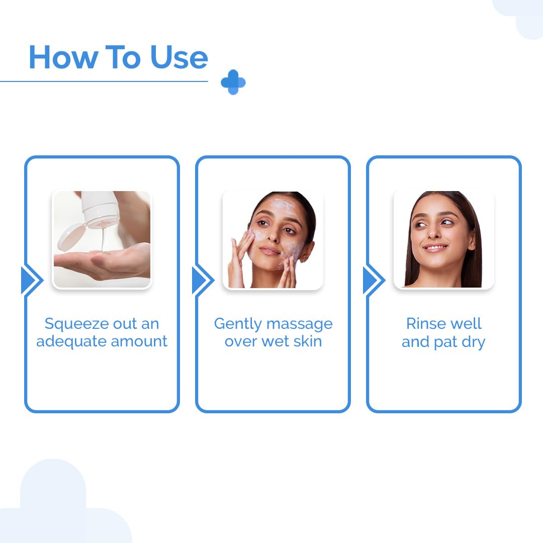 The Derma Co Pore Minimizing Clay Daily Face Wash with 1% Niacinamide and 2% PHA, 100 ml - label detail