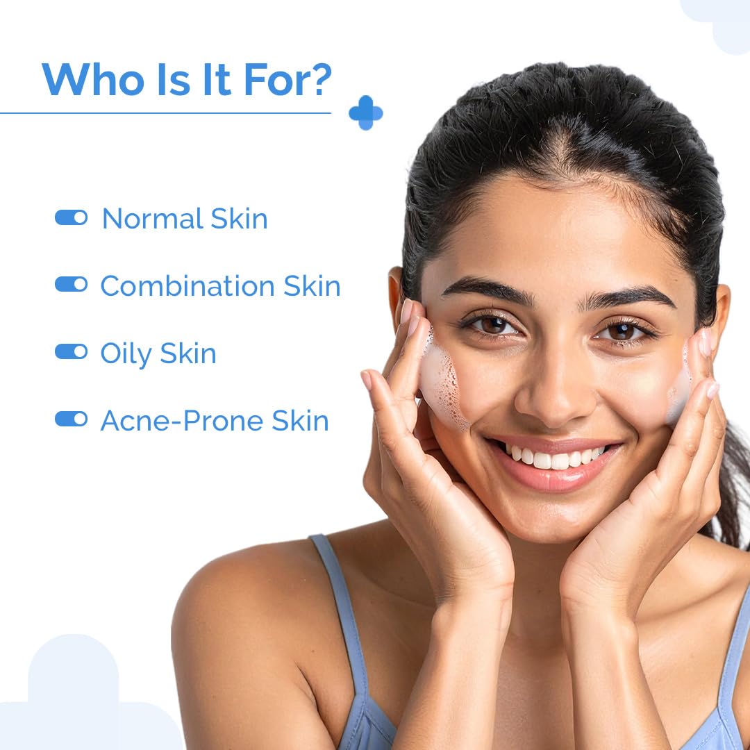 The Derma Co Sali-Cinamide Face Wash, 2% Salicylic Acid & 2% Niacinamide, Facial Cleanser - back view