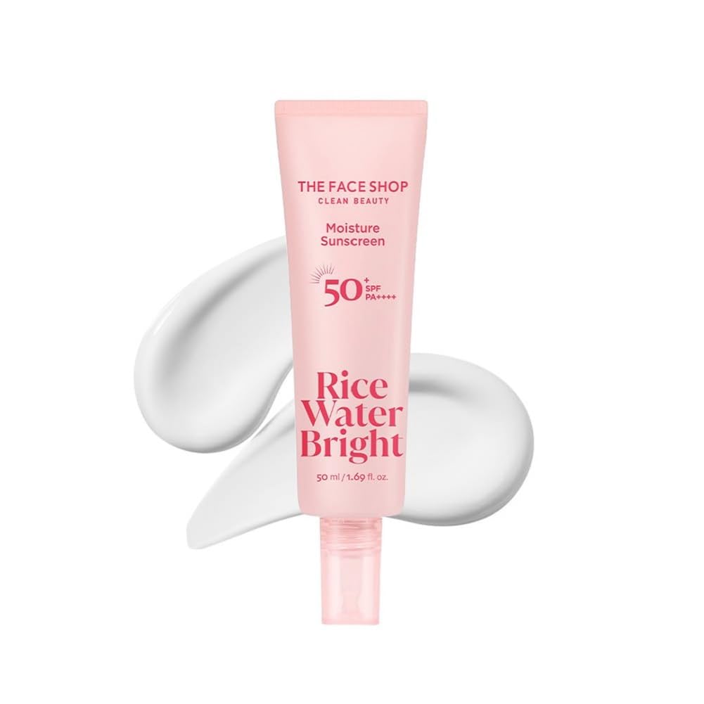 The Face Shop Rice Water Bright Sunscreen SPF 50+ PA++++, 50ml, Korean Sun Cream