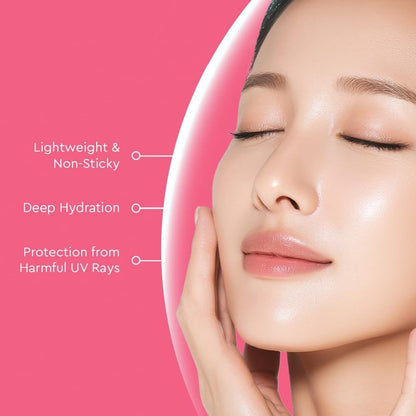 The Face Shop Rice Water Bright Sunscreen SPF 50+ PA++++, 50ml, Korean Sun Cream - back view