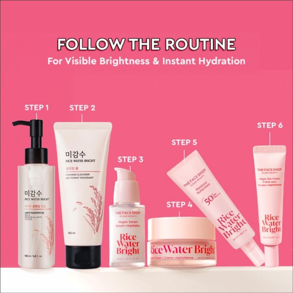 The Face Shop Rice Water Bright Sunscreen SPF 50+ PA++++, 50ml, Korean Sun Cream - label detail