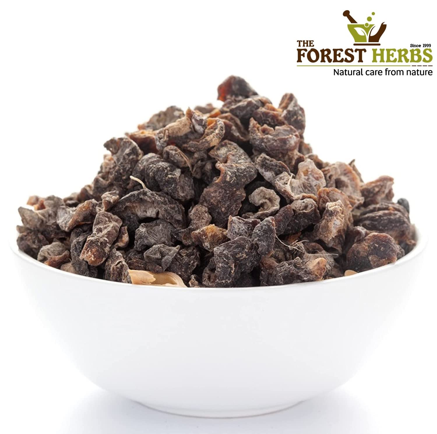 The Forest Herbs Dry Amla Pieces (Dried Gooseberry) 500g, Whole, No Salt or Sugar - front view