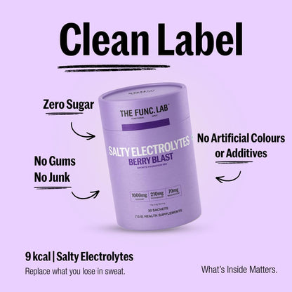 The Func. Lab Daily Electrolytes - Assorted | 15 Sachets | Instant Hydration Powder with Sodium, Potassium, Magnesium | Sugar