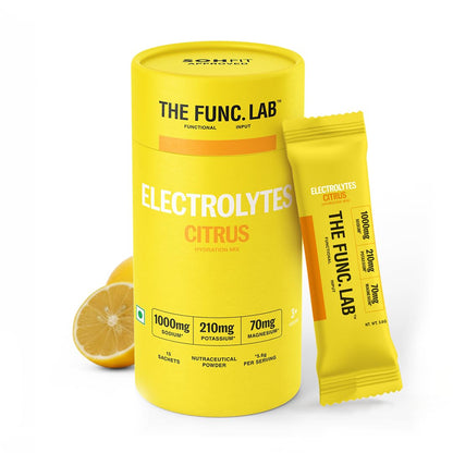 The Func. Lab Daily Electrolytes - Assorted | 15 Sachets | Instant Hydration Powder with Sodium, Potassium, Magnesium | Sugar