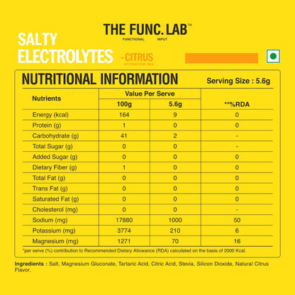 The Func. Lab Daily Electrolytes - Assorted | 15 Sachets | Instant Hydration Powder with Sodium, Potassium, Magnesium | Sugar