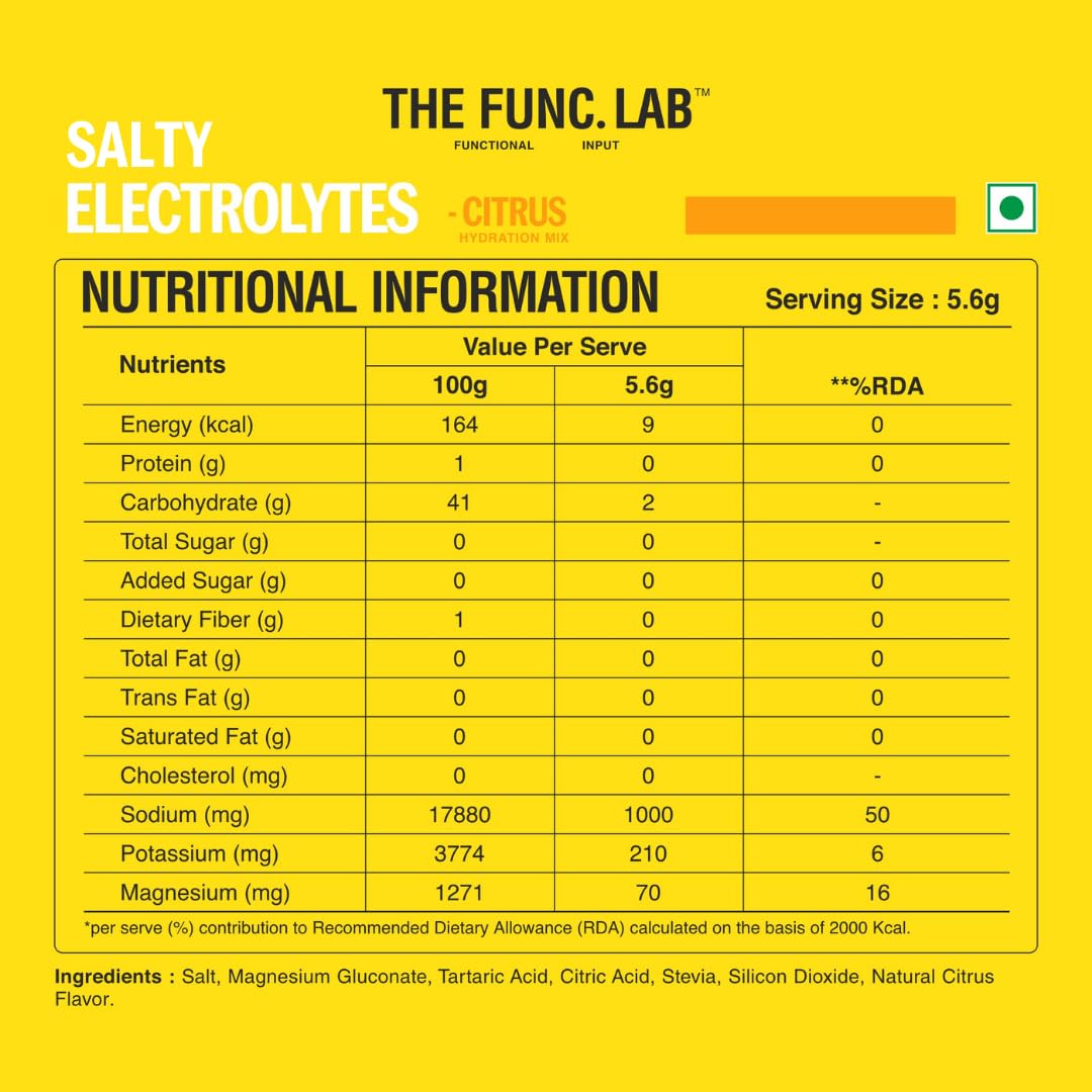 The Func. Lab Daily Electrolytes - Assorted | 15 Sachets | Instant Hydration Powder with Sodium, Potassium, Magnesium | Sugar