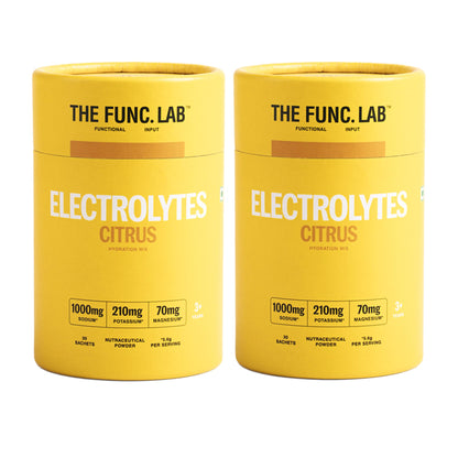 The Func. Lab Daily Electrolytes - Assorted | 15 Sachets | Instant Hydration Powder with Sodium, Potassium, Magnesium | Sugar