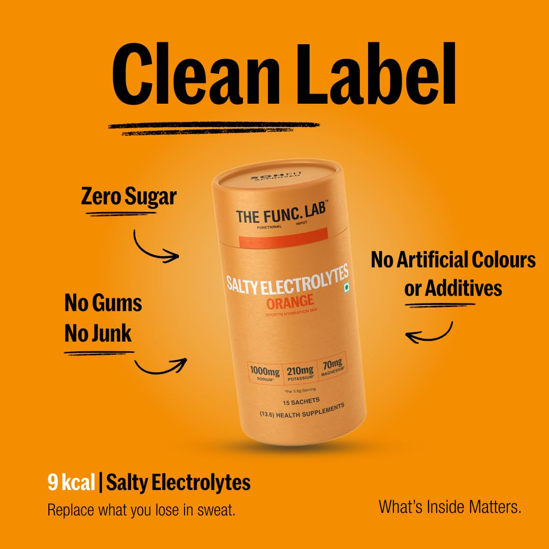 The Func. Lab Daily Electrolytes - Assorted | 15 Sachets | Instant Hydration Powder with Sodium, Potassium, Magnesium | Sugar