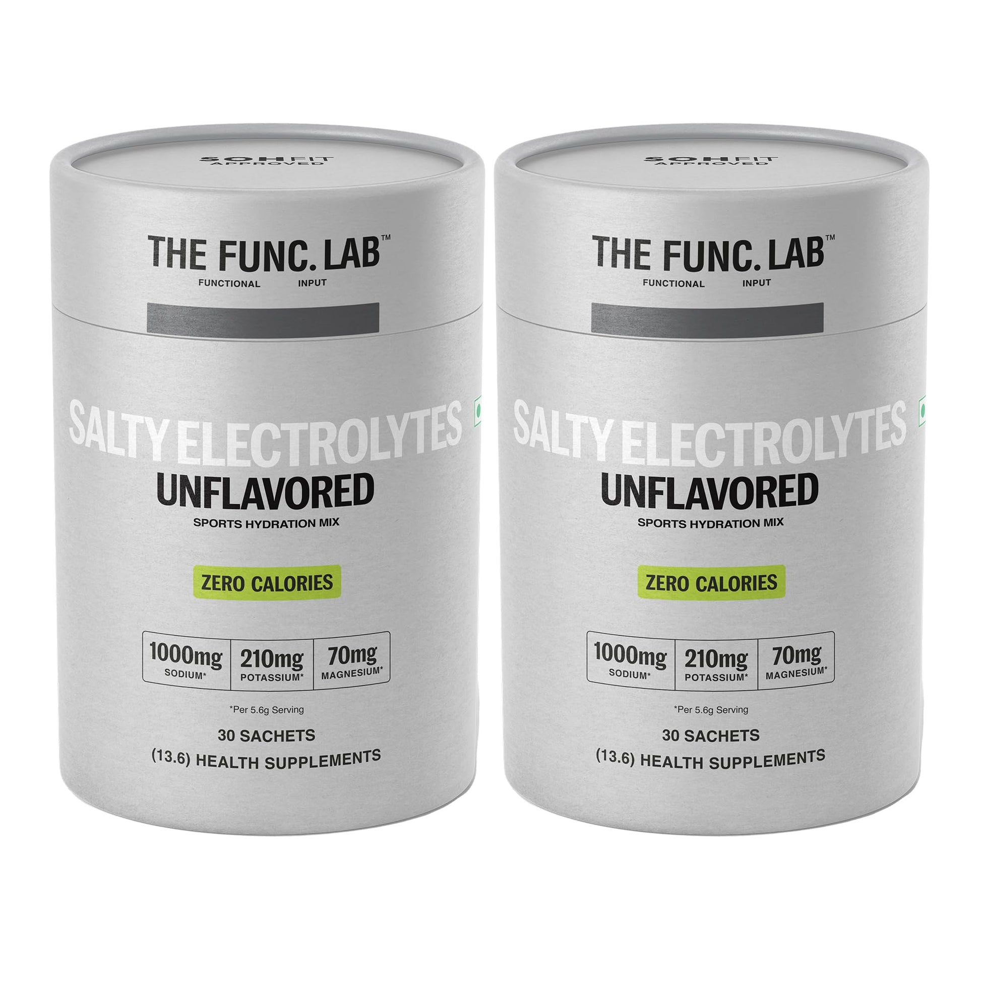 The Func. Lab Daily Electrolytes - Assorted | 15 Sachets | Instant Hydration Powder with Sodium, Potassium, Magnesium | Sugar