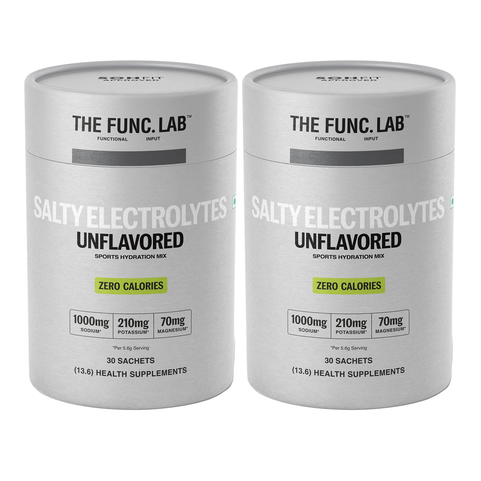 The Func. Lab Daily Electrolytes - Assorted | 15 Sachets | Instant Hydration Powder with Sodium, Potassium, Magnesium | Sugar