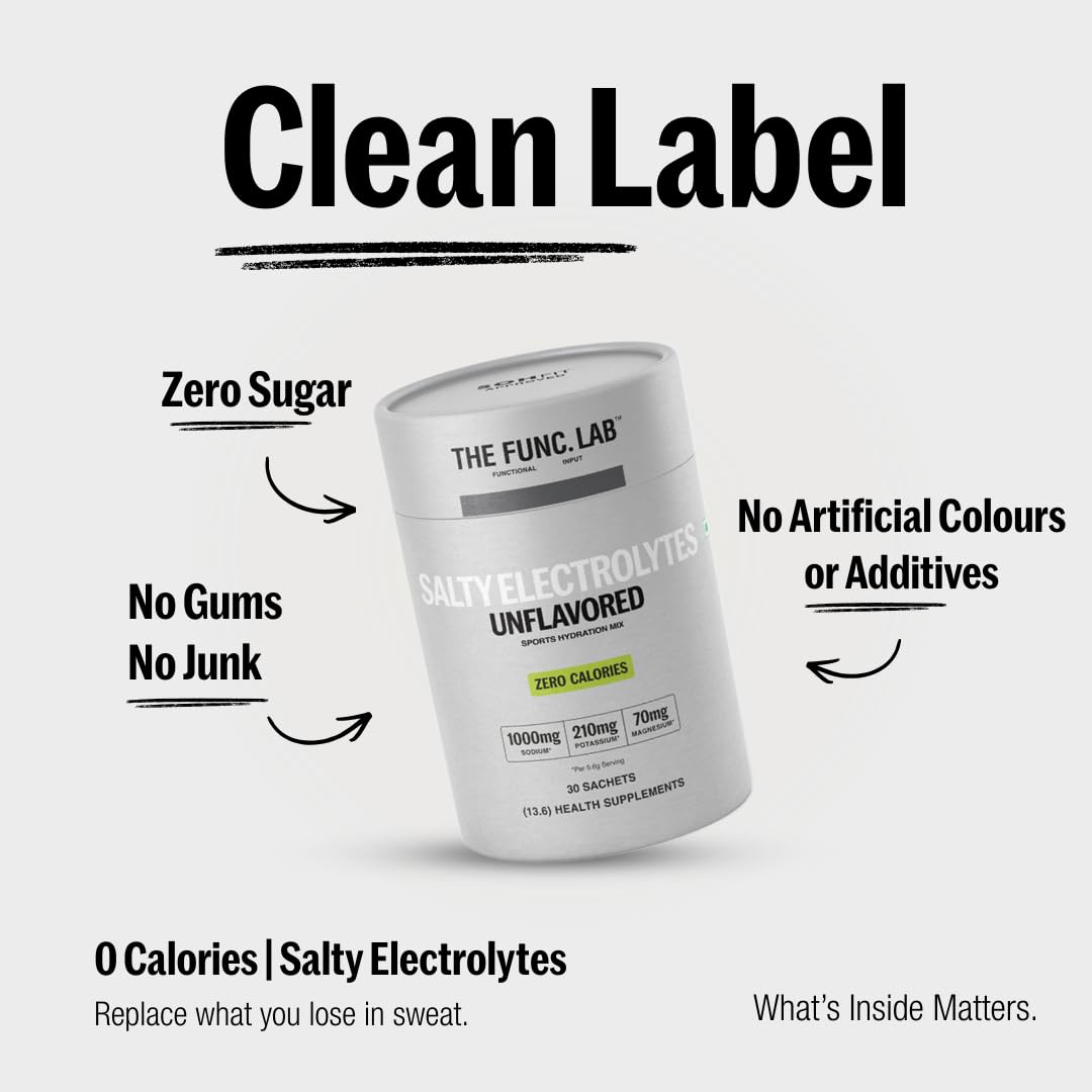 The Func. Lab Daily Electrolytes - Assorted | 15 Sachets | Instant Hydration Powder with Sodium, Potassium, Magnesium | Sugar