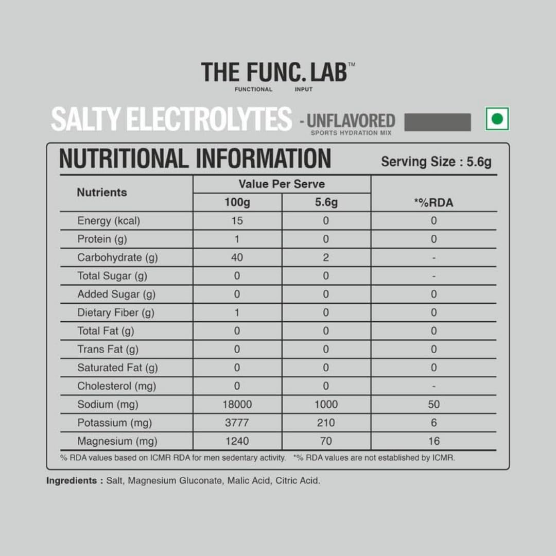 The Func. Lab Daily Electrolytes - Assorted | 15 Sachets | Instant Hydration Powder with Sodium, Potassium, Magnesium | Sugar