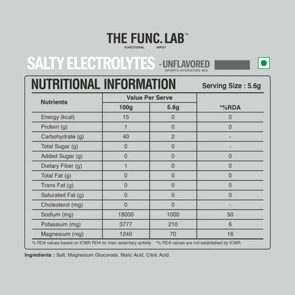 The Func. Lab Daily Electrolytes - Assorted | 15 Sachets | Instant Hydration Powder with Sodium, Potassium, Magnesium | Sugar