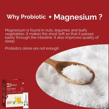 The Healthspan Co. Relief From Digestive Issues,Gas,Bloating,Acidity & Constipation|3 Bn Cfu Of Probiotic|Digestive Enzymes &