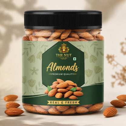 THE NUT Pure California Almonds, Whole Almond Kernels, Dry Fruit Snack - front view