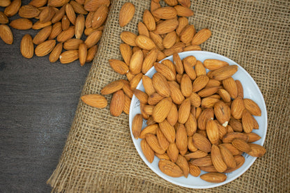 THE NUT Pure California Almonds, Whole Almond Kernels, Dry Fruit Snack - back view