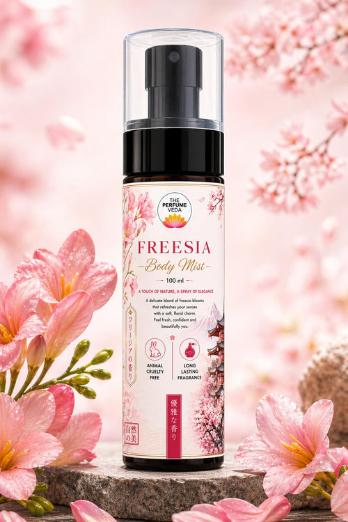 THE PERFUME VEDA Freesia Body Mist 100 ml - Floral Body Spray for Women