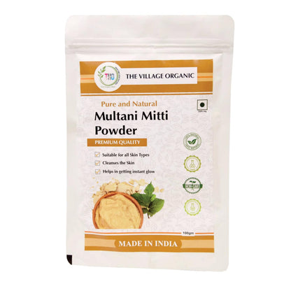The Village Organic Herbal Powder Combo Pack for Hair & Skin Care - 5 Ayurvedic Herbs - front view (17)