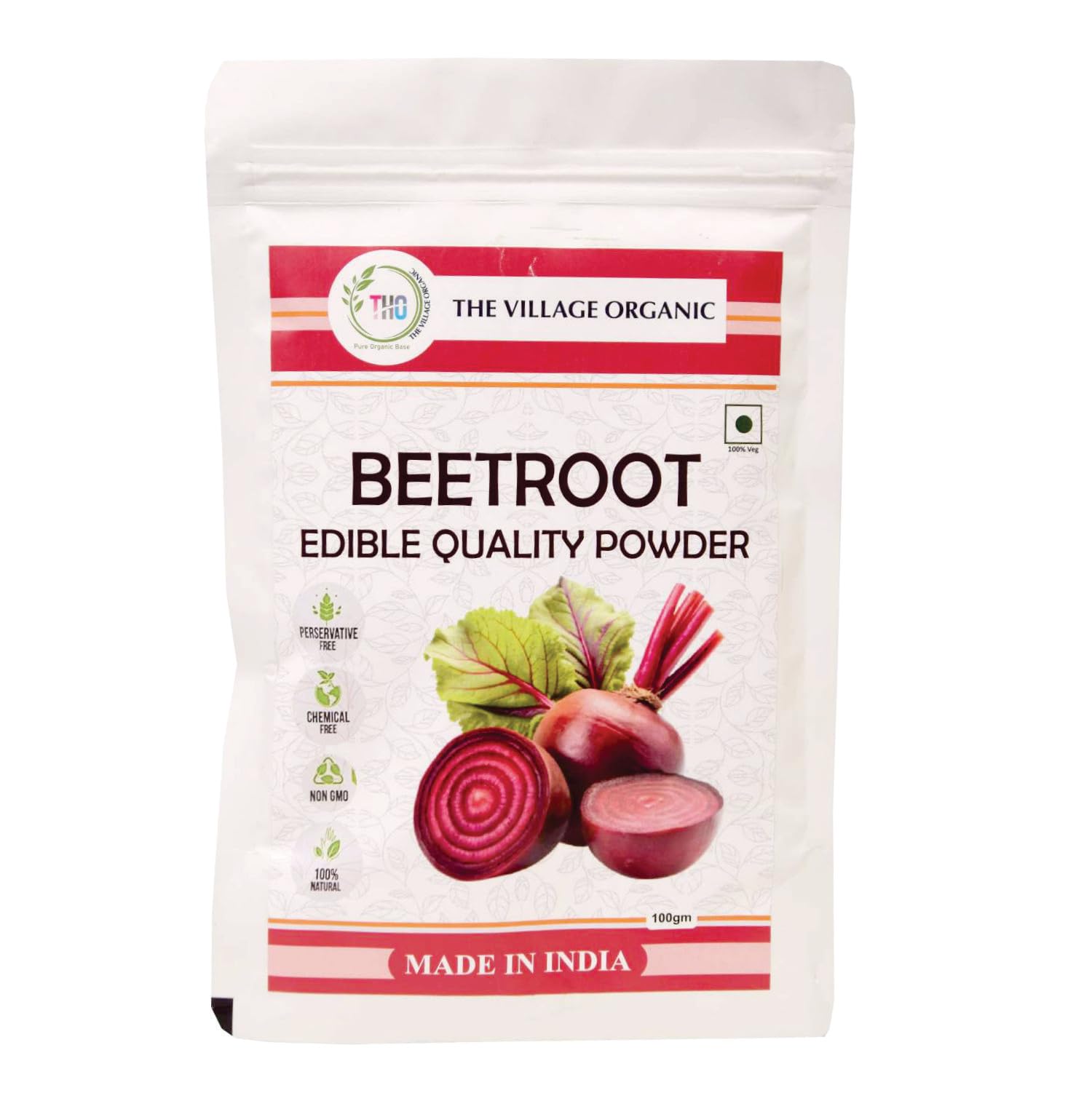 The Village Organic Herbal Powder Combo Pack for Hair & Skin Care - 5 Ayurvedic Herbs - close-up detail (22)